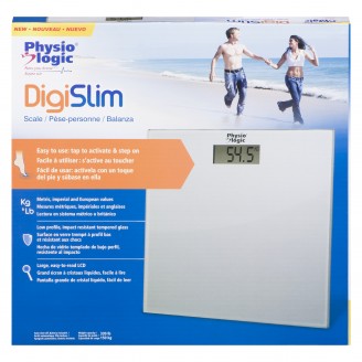 Physio Logic DigiSlim Digital Body Weight Bathroom Scale with Large LCD